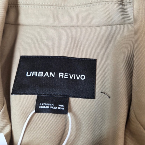 NWT URBAN REVIVO Sleeveless Blazer Vest V Neck Women’s US Size 8 6312 - Picture 7 of 10